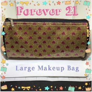 Sparkly Heart Glitter Pouch